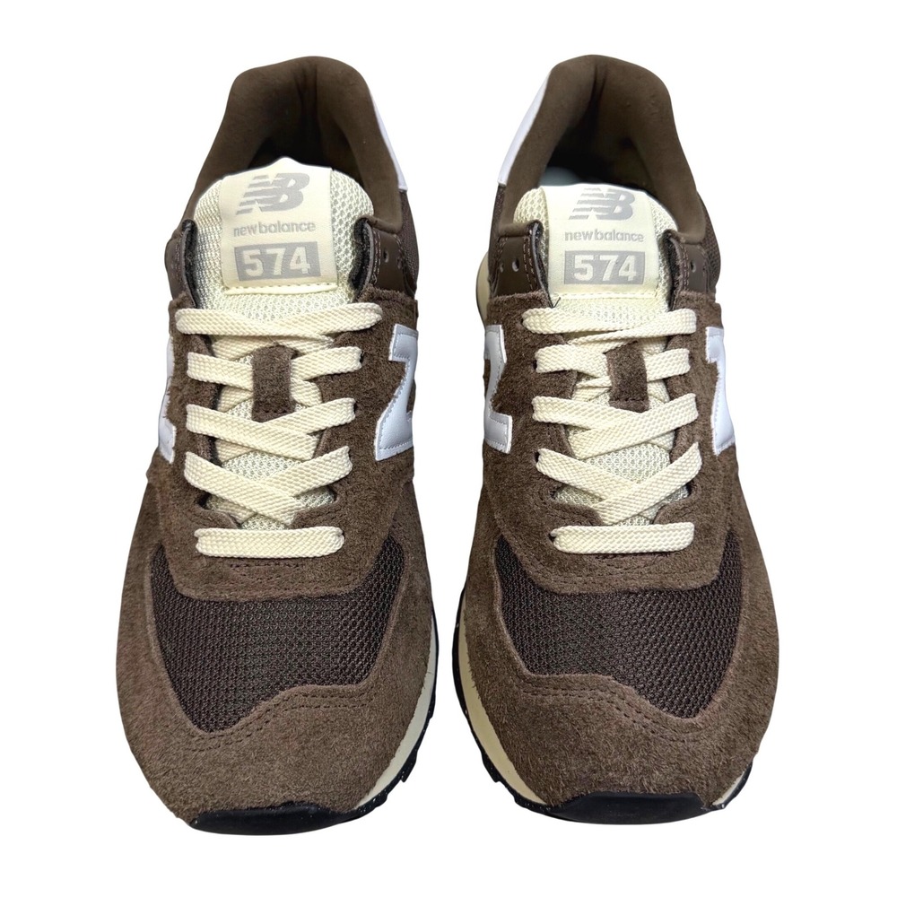 NIB Anthropologie New Balance 574 Sneakers Suede Mushroom Brown M7/W8.5 Retro - Picture 2 of 10